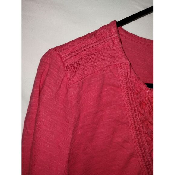 L.L. Bean Fuschia 3/4 Length Sleeve Top Women's Size Medium - Picture 3 of 7